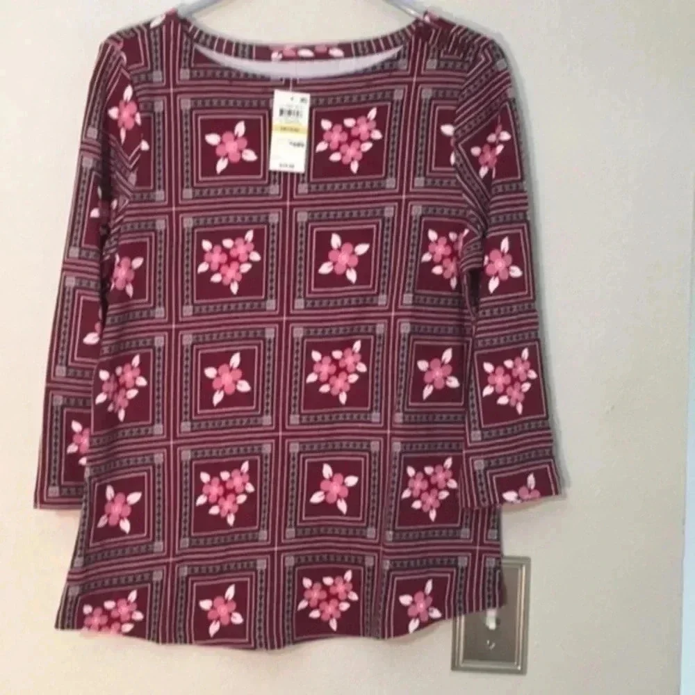 charter club ladies blouse M